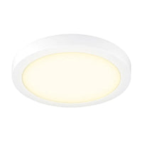 Plafón de Sobreponer de 24W en Color Blanco Disponible en Luz Blanca y Cálida (Modelo a Elegir)