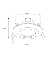 Plafon para uso interior en terminado Negro dirigible