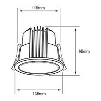 Plafon para uso  interior con LED integrado de 25W en acabado  Blanco