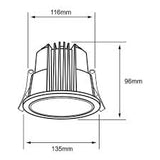 Plafon para uso  interior con LED integrado de 25W en acabado  Blanco