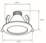 Plafon para uso exterior en terminado satinado con LED integrado