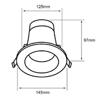 Plafon para uso interior  en terminado Blanco con LED integrado de 13W