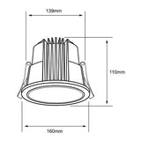 Plafon para uso interior con LED integrado en terminado Blanco