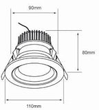Plafon para uso interior de 13W en terminado Blanco con LED integrado