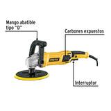 Pulidora Velocidad Variable 7" 1,200W, Con Accesorios
