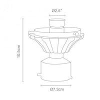 Punta de tubo base para globo R8 Y R10 para uso exterior