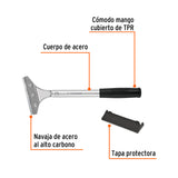 Raspador de Acero con Mango, Navaja de 4"