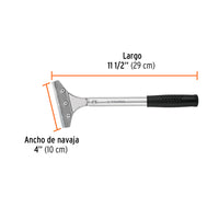 Raspador de Acero con Mango, Navaja de 4"