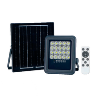 Reflector LED Solar de 50W con Panel Externo y Control Remoto