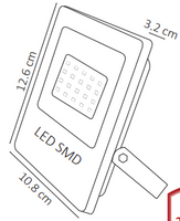 Reflector LED de 30W para Exterior/Interior con Luz de Día