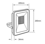 Reflector Led 100W en Luz Cálida Uso Exterior