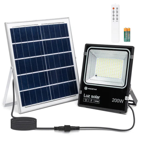 Reflector SOLAR 200w Panel y Reflector, Inluye CONTROL