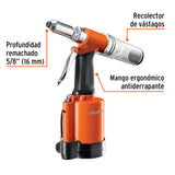 Remachadoras Neumáticas con Capacidad Máxima de 3/16" en Color Naranja