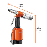 Remachadoras Neumáticas con Capacidad Máxima de 3/16" en Color Naranja
