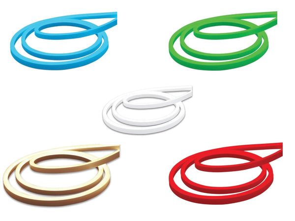 Rollo de Manguera Neon Disponible en Color Azul, Blanca, Verde, Roja y Calida  (Modelo a Elegir)