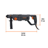 Rotomartillo SDS Plus, Mango D, 3.5 Joules 800W Industrial