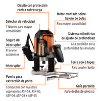 Router 1200 W, 1-3/4 HP