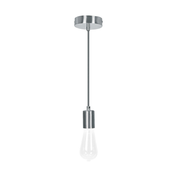 Socket Colgante Metálico en Color Satin No Incluye Foco