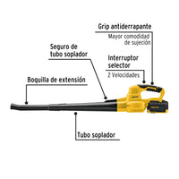 Sopladora Inalambrica 20V con 1 Batería 4ah