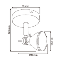 Spot para uso interior en terminado Satin de 6W