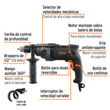 Taladro 1/2" 800W 2 Velocidades, Industrial