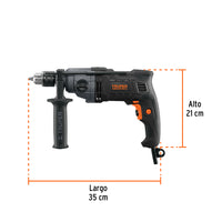 Taladro 1/2" 800W 2 Velocidades, Industrial