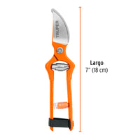 Tijera para Poda 7" Forjada Cuchilla de Paso
