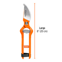 Tijera para Poda 8" Forjada Cuchilla de Paso