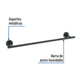 Toalleros de Barra Disponible en Color Cromo, Satin y Negro (Modelo a Elegir)
