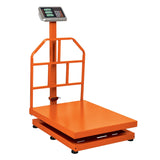 Bascula de Plataforma Plegable Capacidad 500 Kg en Color Naranja