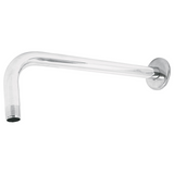 Brazo de Pared para Regadera de 30cm Disponible en Color Negro Mate, Cromo y Satín (Modelo a Elegir)