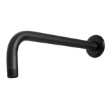 Brazo de Pared para Regadera de 30cm Disponible en Color Negro Mate, Cromo y Satín (Modelo a Elegir)