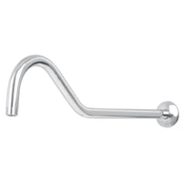 Brazo para Pared con Gancho de 30cm Disponible en Color Satin y Cromo (Modelo a Elegir)