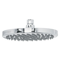 Cabeza de Regadera Plato Ancho 8" Disponible en Color Satin y Cromo (Modelo a Elegir)