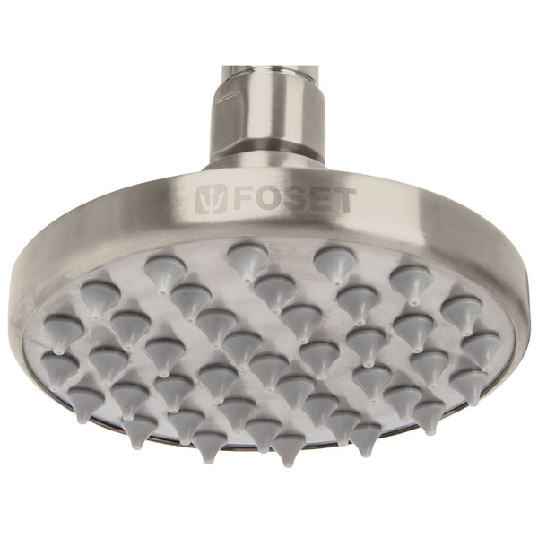 Cabeza de Regadera Plato Redondo 4" Disponible en Color Satin y Cromo (Modelo a Elegir)