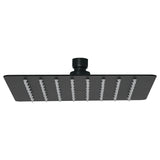 Cabeza de Regadera de 8" Disponible en Color Cromo, Negro Mate y Satin (Modelo a Elegir)
