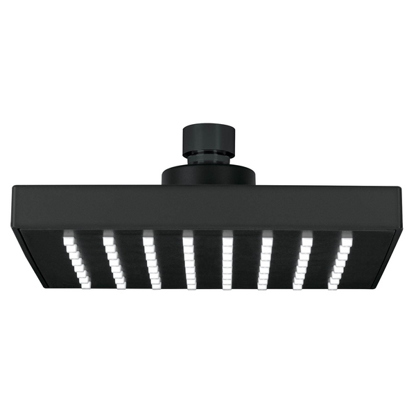 Cabeza de Regadera de ABS 6" Disponible en Color Negro Mate, Cromo y Satín (Modelo a Elegir)