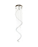 Candil Cristal Cortado Espiral Sencillo 1.60 Metros de Altura