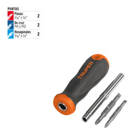 Desarmador con 2 Puntas Dobles  y Barra con 2 Cajas Hexagonales