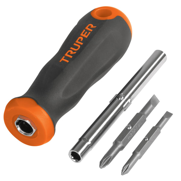 Desarmador con 2 Puntas Dobles  y Barra con 2 Cajas Hexagonales