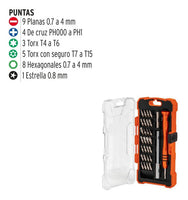 Desarmador de Joyero con 30 Puntas y Extensión