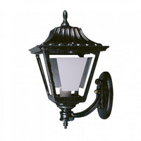 Farol Rustico para Pared en Color Negro de Gran Tamaño