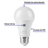 Foco LED de 10W con Sensor de Luz Uso Exterior