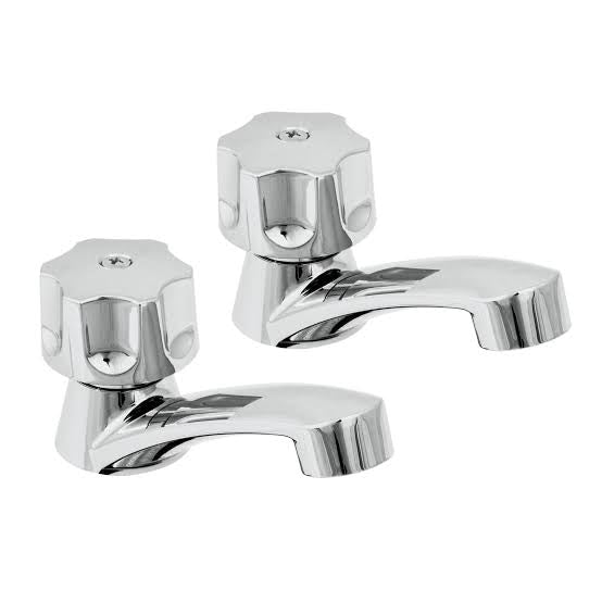 Juego de 2 Llaves Plásticas para Lavabo con Maneral Tipo Hexagonal