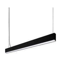 Lampara Colgante LED en Acabado Negro con Luz Cálida