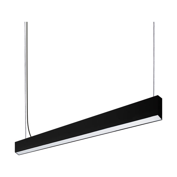 Lampara Colgante LED en Acabado Negro con Luz Cálida