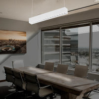 Lampara Colgante Lineal con LED Integrado Disponible en Color Negro y Blanco (Modelo a Elegir)