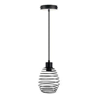 Lampara Colgante Vintage en Acabado Negro Uso Interior
