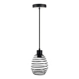 Lampara Colgante Vintage en Acabado Negro Uso Interior