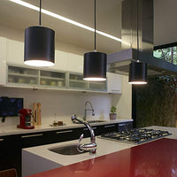 Lampara Colgante con Led Integrado en Color Negro